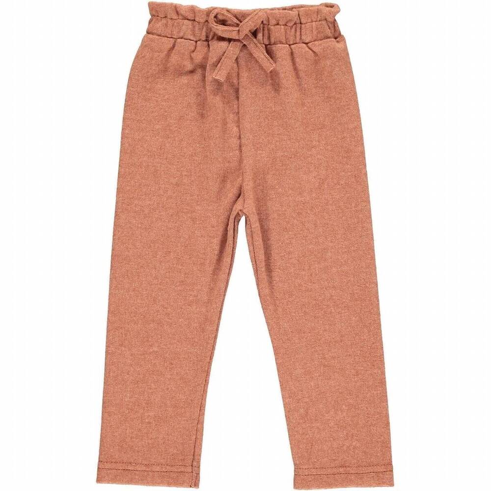 NEW VIGNETTE girl's fawn leggings in rust